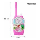 WALKIE TALKIE PRINCESAS 19X7CM UN. 