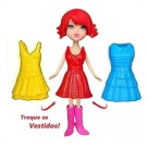 BONECA FASHION LILLY 23CM C/ ACESSORIOS UN.