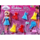 BONECA MILLY 18CM KIT C/9PCS UN.