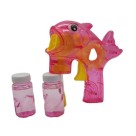PISTOLA DE BOLHAS COM LUZ 3 CORES INCLUI 2XFRASCOS DE BOLHAS UN.