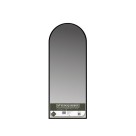 ESPELHO 100X40CM 1.8MM ARQUEADO MOLDPLASTICO PRETO UN.