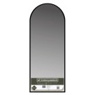ESPELHO 100X40CM 1.8MM ARQUEADO MOLDPLASTICO PRETO UN.