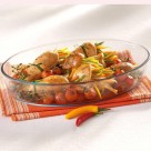 ASSADEIRA BOROSSILICATO OVAL 2400ML UN.