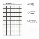 TOALHA DE MESA XADREZ 106X152CM UN.