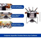 APARELHO FONDUE BERNA C/10PCS UN.