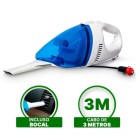 Aspirador de Pó Automotivo Carro 120w 12v Escova Bico Tubo Prolongador Cabo De 3M