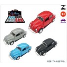 Carrinho Brinquedo Carro De Ferro com Fricção Fusca Fusquinha Colecionador Abre portas e Capô