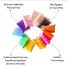 24 Massinhas de EVA Macia Leve Cores Ferramentas Massa Não-Tóxica Crianças Brinquedo Colorida