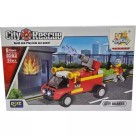 Blocos de montar City Rescue Guard Brinquedo Educativo 63 Peças Guardas da Cidade Tipo Lego Didatico