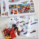 Blocos de montar City Rescue Guard Brinquedo Educativo 63 Peças Guardas da Cidade Tipo Lego Didatico