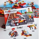 Blocos de montar City Rescue Guard Brinquedo Educativo 63 Peças Guardas da Cidade Tipo Lego Didatico