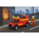 Blocos de montar City Rescue Guard Brinquedo Educativo 63 Peças Guardas da Cidade Tipo Lego Didatico
