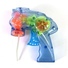 Lança Bolhas De Sabão Pistola Lançador De Bolinhas Peixe Transparente Rosa e Azul