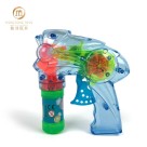 Lança Bolhas De Sabão Pistola Lançador De Bolinhas Peixe Transparente Rosa e Azul