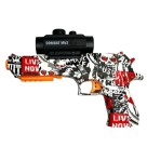 Pistola,Bolinhas Orbeez, Automatica Diversas Estampas, Falcon, Recarregavel, Automatica Com Oculos