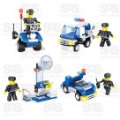 Bloco de Montar Policial Modelos Sortidos Toy King