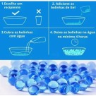 Metralhadora Automatica de Gel Blaster, Lancador Eletrico de Bolinhas de Gel Incluino Silenciador