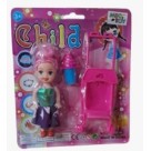 Carrinho de Boneca + Boneca Bebê - Carrinho Bebê Brinquedo Leve 2