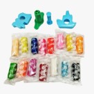Kit Massinha De Modelar Brinquedo Infantil - 6 Cores - Com Molde e Ferramenta