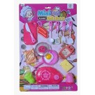 Kit com 16 peças infantil faz de contas brinquedo