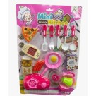 Kit com 16 peças infantil faz de contas brinquedo