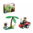 Brinquedo Blocos De Montar Coleção Fazenda Do CampoTrator Cavalo Vaca pomar De Frutas 