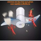 Processador de alimentos, triturador manual com 3 laminas 500ml alho, legumes, frutas