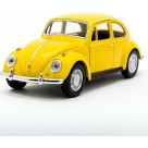 Carrinho Brinquedo Carro De Ferro com Fricção Fusca Fusquinha Colecionador Abre portas e Capô