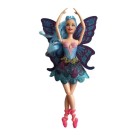 Boneca Fada Estilo Bailarina Com Asas + Pente Varias Cores