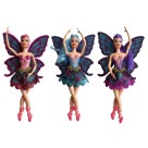 Boneca Fada Estilo Bailarina Com Asas + Pente Varias Cores