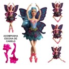 Boneca Fada Estilo Bailarina Com Asas + Pente Varias Cores
