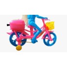Boneca Com Bicicleta Ciclista Pedala Brinquedo De Fricção Colorida
