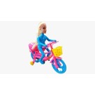 Boneca Com Bicicleta Ciclista Pedala Brinquedo De Fricção Colorida
