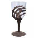 Taça Cálice C/ Mão de Esqueleto Halloween