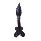 Balão Metalizado Halloween Gigante c/ Base 150cm Esqueleto Morte Caveira Festa Decoração