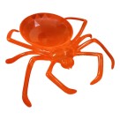 Petisqueira Aranha 22cm Laranja– Prato Decorativo Halloween para Servir Doces, Salgados e Petiscos em Festas Temáticas