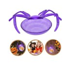 Bandeja Petisqueira De Aranha Acrílica Halloween Terror Porta Doces Decoração de Festas