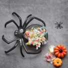 Bandeja Petisqueira De Aranha Acrílica Halloween Terror Porta Doces Decoração de Festas