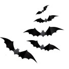 Kit 12 Enfeite Decorativo Morcego PVC  Diversos Tamanhos Para Festa Decoração Halloween