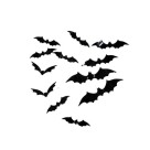 Kit 12 Enfeite Decorativo Morcego PVC  Diversos Tamanhos Para Festa Decoração Halloween