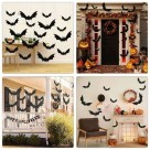 Kit 12 Enfeite Decorativo Morcego PVC  Diversos Tamanhos Para Festa Decoração Halloween