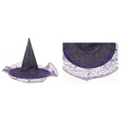 Chapeu De Bruxa Teia Com Tule Festa Halloween, Fantasia Tematico