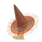 Chapeu De Bruxa Teia Com Tule Festa Halloween, Fantasia Tematico