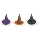 Chapeu De Bruxa Teia Com Tule Festa Halloween, Fantasia Tematico