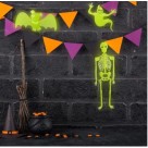 Esqueleto Neon Decoração Festa Halloween Dia Das Bruxas