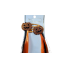 Presilha para Cabelo com Mechas Glitter Abóbora c/2 Peças – Acessório Fantasia Halloween Infantil e Adulto