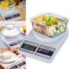 KIT BALANÇA DIGITAL DE COZINHA PRECISÃO, ATÉ 10KG, ESCALA 1 GRAMA NUTRIÇÃO E DIETA MAIS 1 COPO MEIDOR 500ML