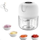 Mini Processador Elétrico Moedor Carne Vegetais Alho Fruta Amendoim USB 250ml