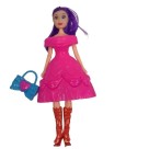 Boneca Pretty Girl com Troca de Roupa Bolsa e Acessório fofo