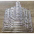 Kit 3Cabides Infantis Reforçados Transparente Cristal Acrílico 